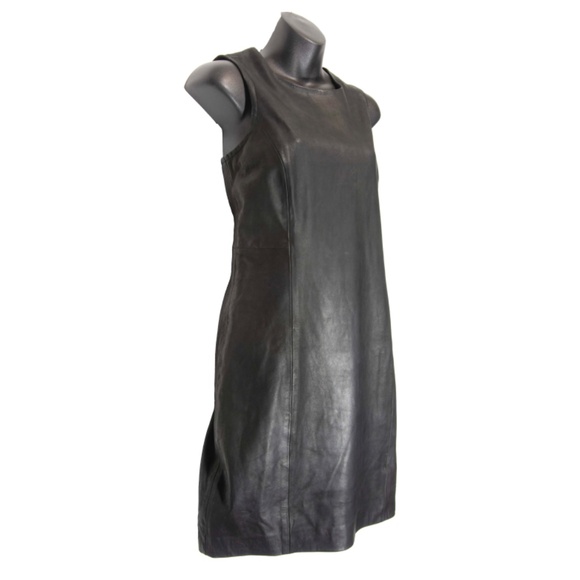 NWT Theyskens’ Theory Lambskin Quilted Leather Sheath Mini Dress - Picture 6 of 10
